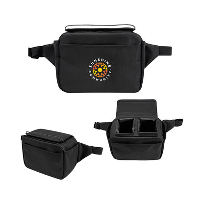 Recycled Two-Can Cooler Belt Bag