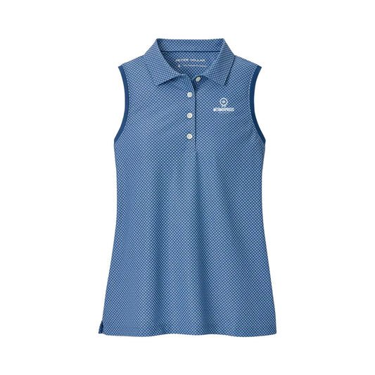 Peter Millar Palmetto Palms Sleeveless Button Polo
