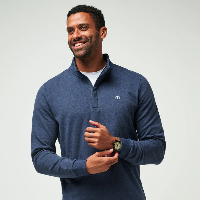 TravisMathew Men’s Quarter-Zip Pullover